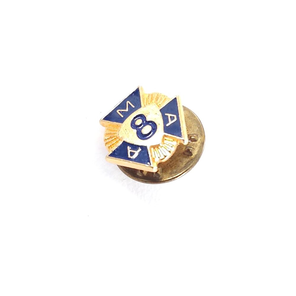 Vintage AMA 8 Year Member Pin American Motorcycle Association